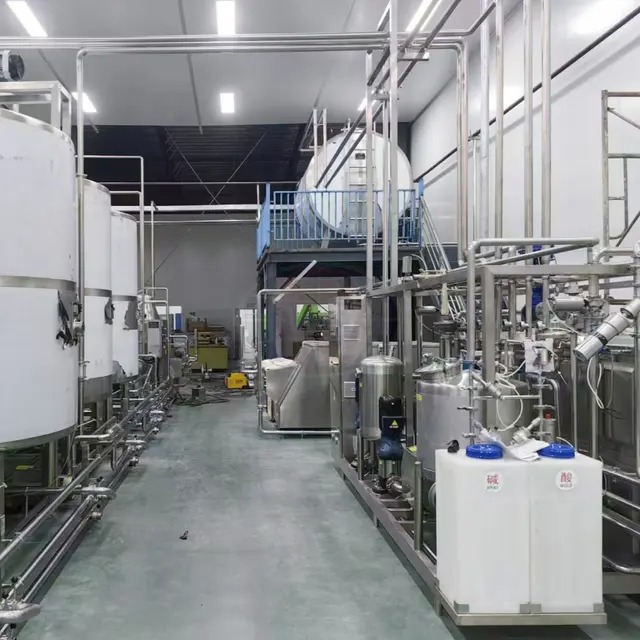 ligne de production de lait