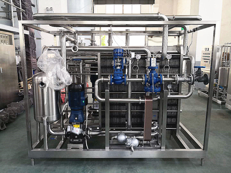 Stérilisateur de type plaque entièrement automatique pour le jus de lait