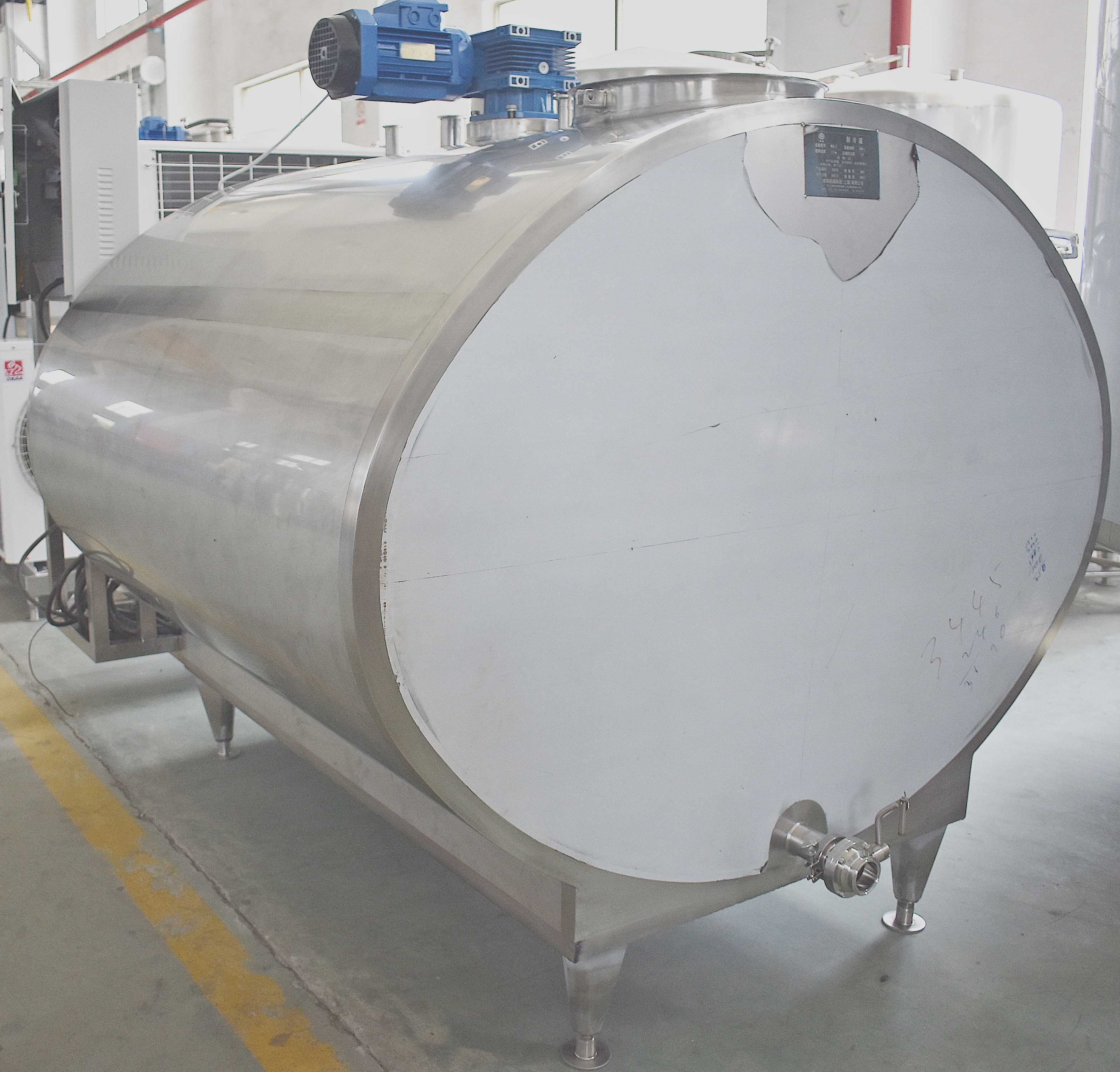 R&eacute;servoir de refroidissement du lait 