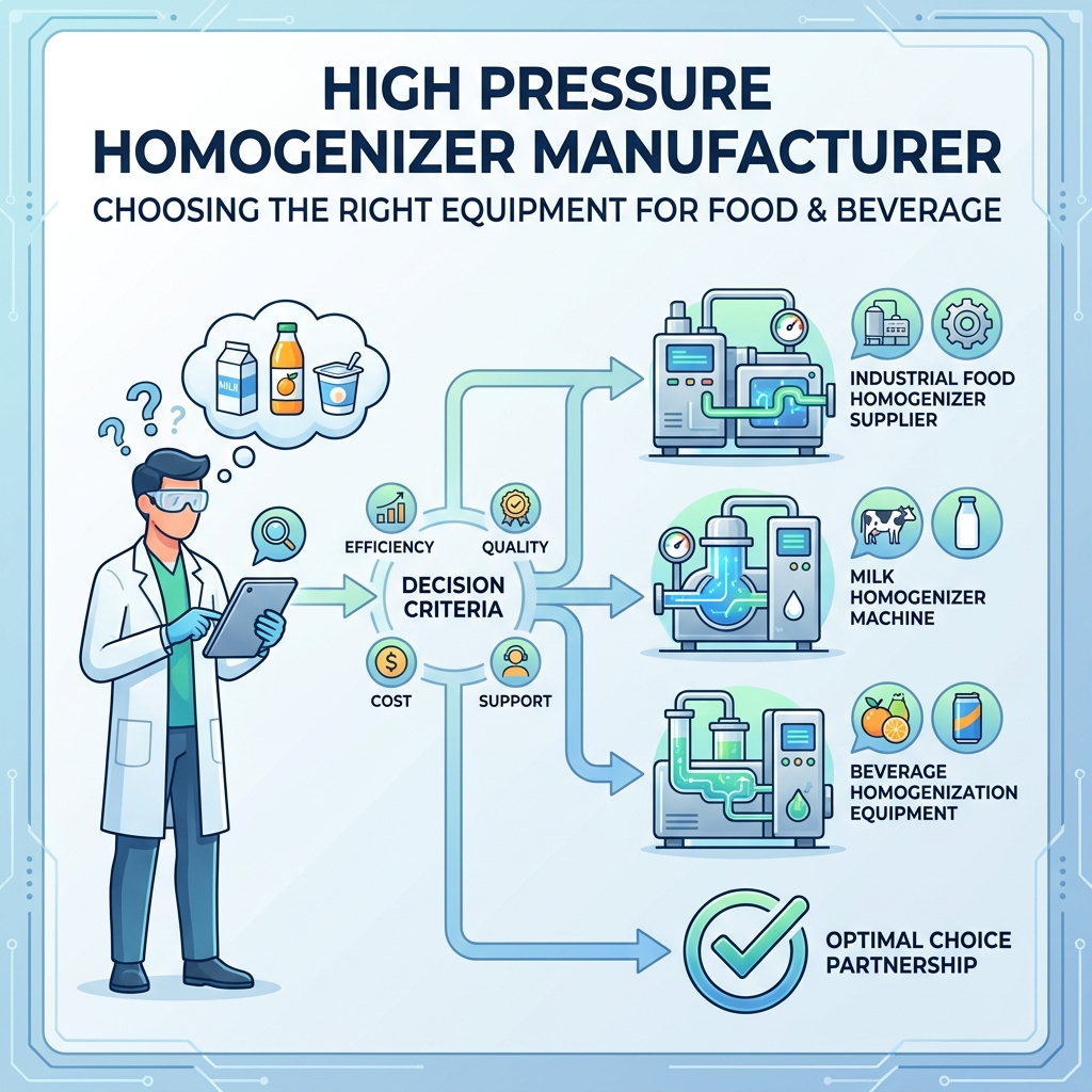 Comment choisir un homogénéisateur haute pression pour la transformation des aliments et des boissons ?