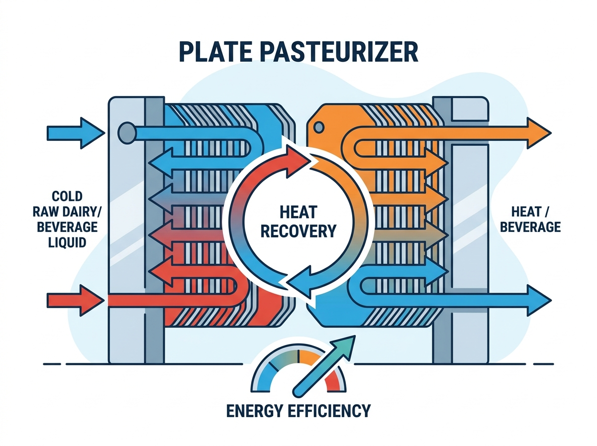 &Eacute;quipement de pasteurisateur &agrave; plaques
