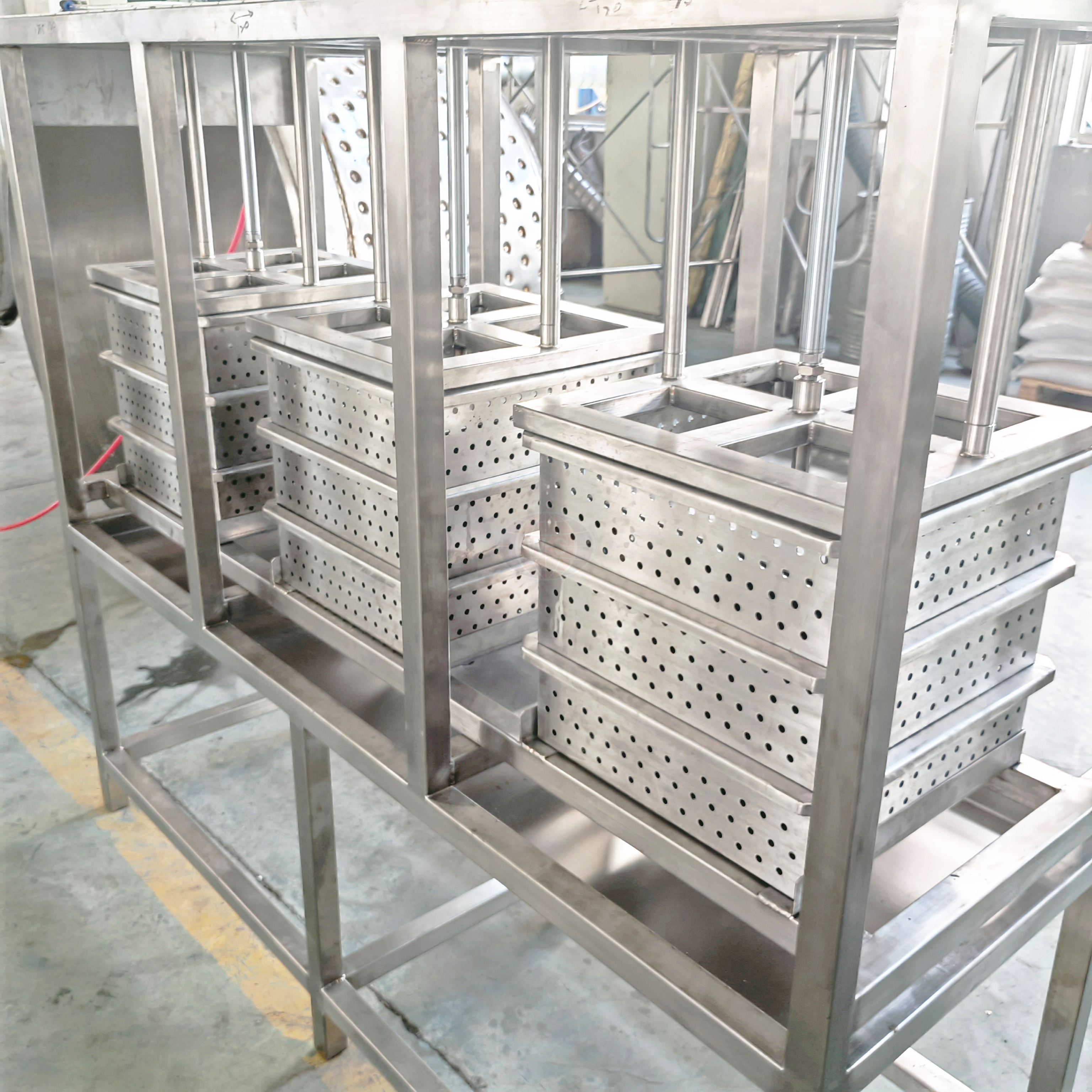 Installation de ligne de production automatis&eacute;e de fromage fondu
