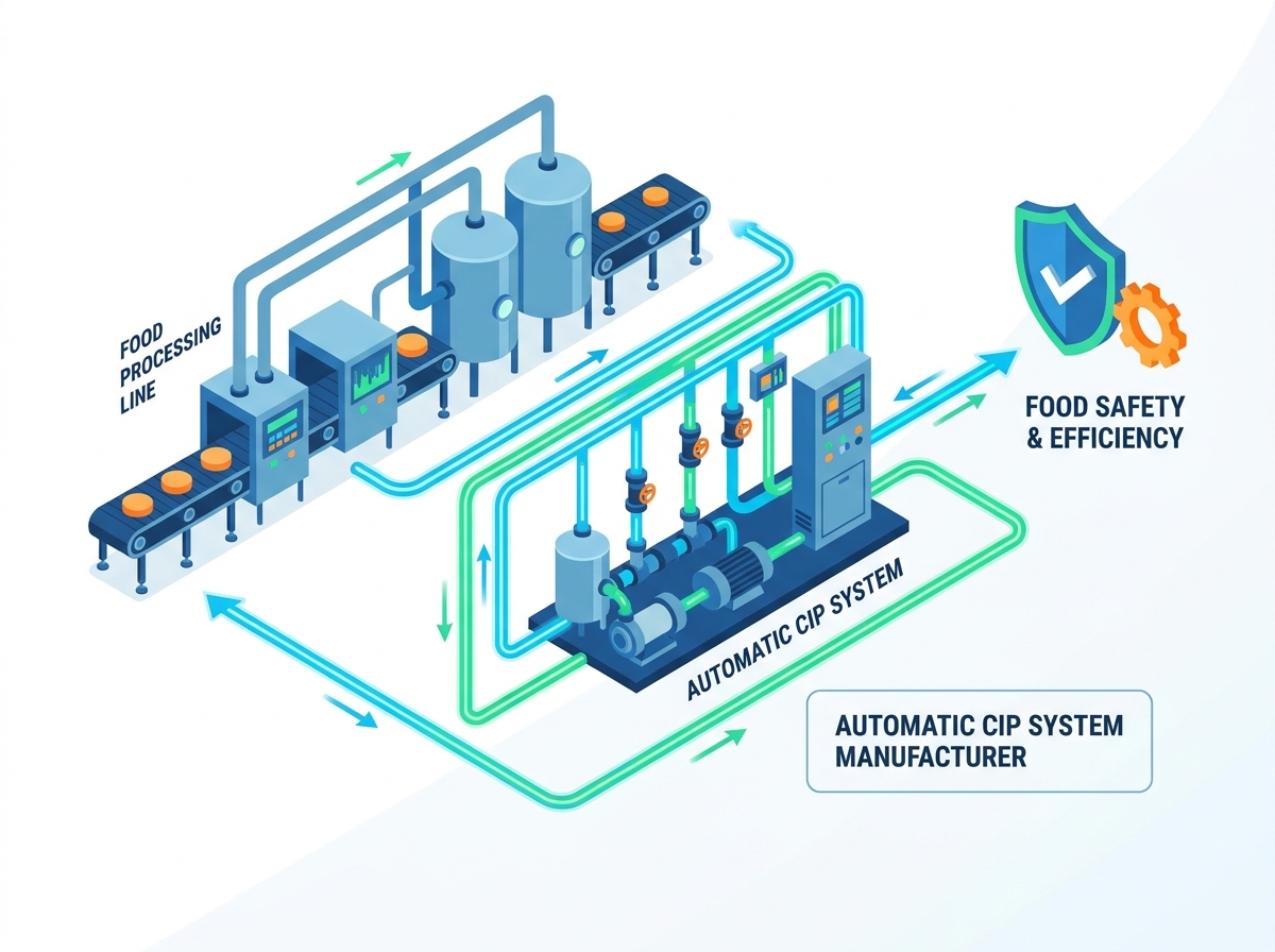 Installation du fabricant du syst&egrave;me de nettoyage CIP automatique